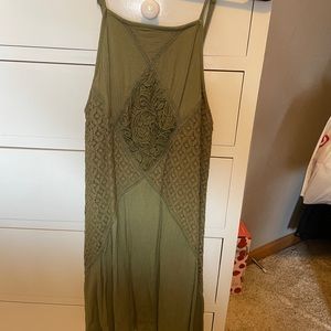 Green summer dress